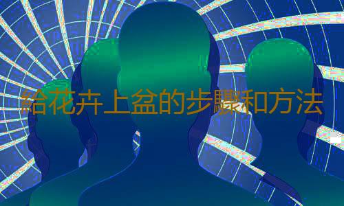 給花卉上盆的步驟和方法