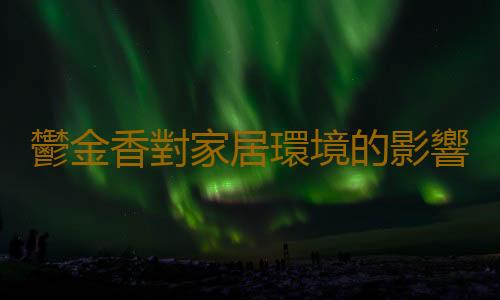 鬱金香對家居環境的影響